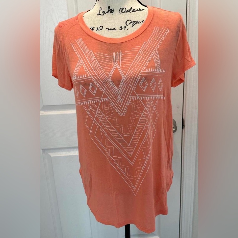 Daytrip Neon Coral Short-Sleeve Graphic Tee